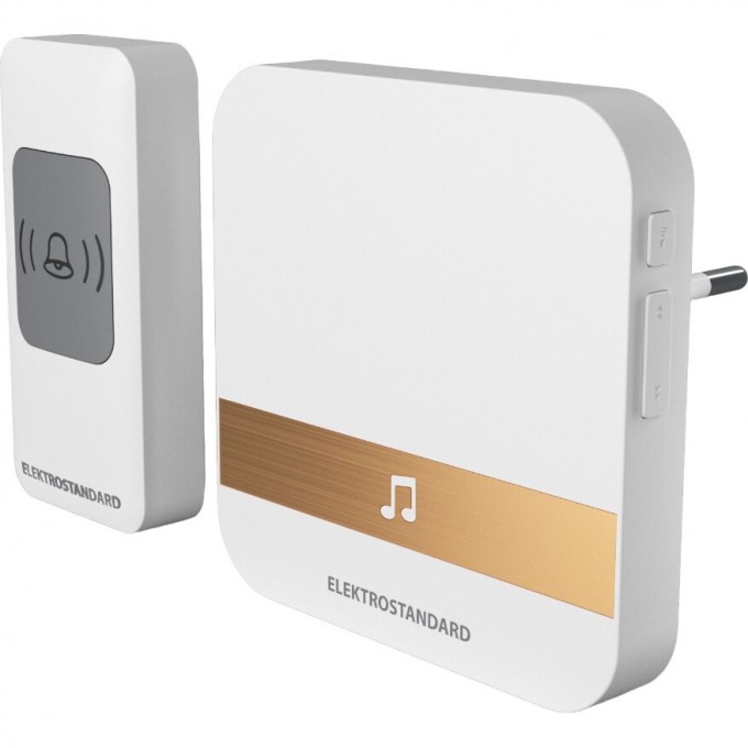Беспроводной дверной звонок ELEKTROSTANDARD WL 52M IP44 DBQ24M белый a047173 Беспроводной дверной звонок ELEKTROSTANDARD WL 52M IP44 DBQ24M белый a047173