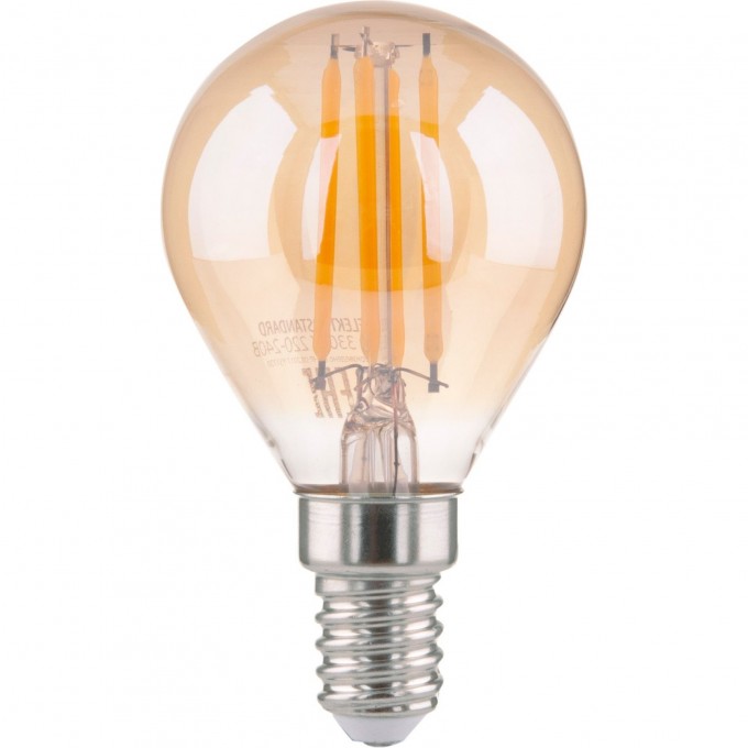 Филаментная светодиодная лампа ELEKTROSTANDARD BLE1439 Mini Classic 6W 6500K E14 G45 тонированный a056250 Филаментная светодиодная лампа ELEKTROSTANDARD BLE1439 Mini Classic 6W 6500K E14 G45 тонированный a056250