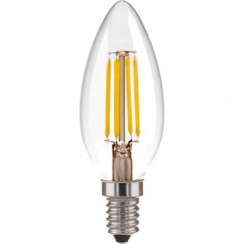 Филаментная светодиодная лампа Свеча ELEKTROSTANDARD BLE1409 C35 9W 3300K E14 CW35 прозрачный