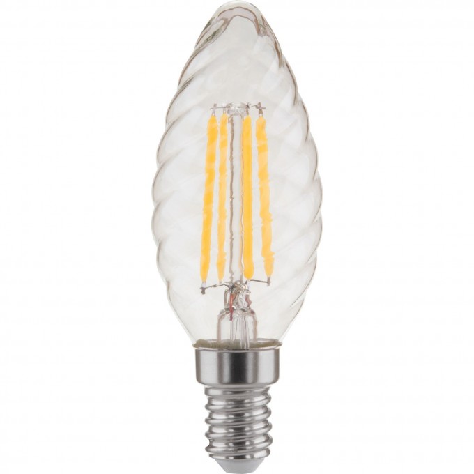 Филаментная светодиодная лампа Свеча витая ELEKTROSTANDARD BLE1413 F 7W 3300K E14 прозрачный a049117 Филаментная светодиодная лампа Свеча витая ELEKTROSTANDARD BLE1413 F 7W 3300K E14 прозрачный a049117
