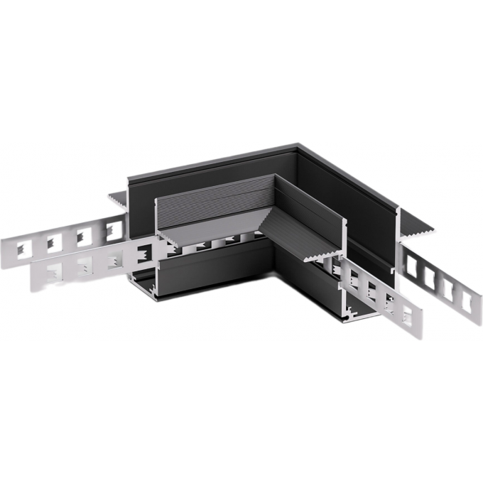 Коннектор угловой ELEKTROSTANDARD SLIM MAGNETIC для встраиваемого шинопровода под ГКЛ 12,5мм черный 85212/00 a067500 Коннектор угловой ELEKTROSTANDARD SLIM MAGNETIC для встраиваемого шинопровода под ГКЛ 12,5мм черный 85212/00 a067500