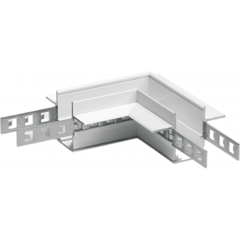 Коннектор угловой ELEKTROSTANDARD SLIM MAGNETIC для встраиваемого шинопровода под ГКЛ 9,5мм (белый) 85214/00