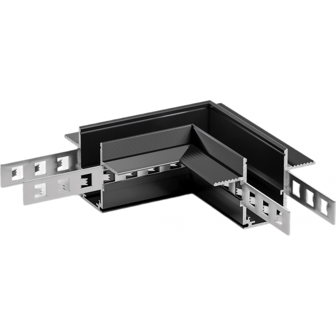 Коннектор угловой ELEKTROSTANDARD SLIM MAGNETIC для встраиваемого шинопровода под ГКЛ 9,5мм (черный) 85214/00 a067508 Коннектор угловой ELEKTROSTANDARD SLIM MAGNETIC для встраиваемого шинопровода под ГКЛ 9,5мм (черный) 85214/00 a067508