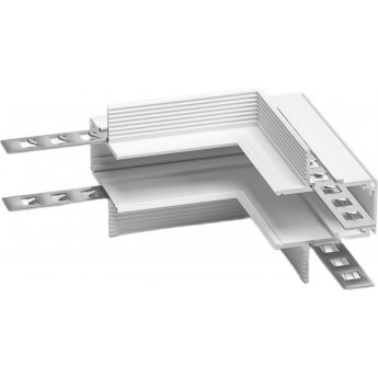 Коннектор угловой ELEKTROSTANDARD SLIM MAGNETIC внутренний для встраиваемого шинопровода под ГКЛ 12,5мм (белый) 85211/00