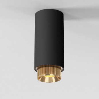 Светильник накладной ELEKTROSTANDARD NUBIS GU10 25012/01 чёрный/золото
