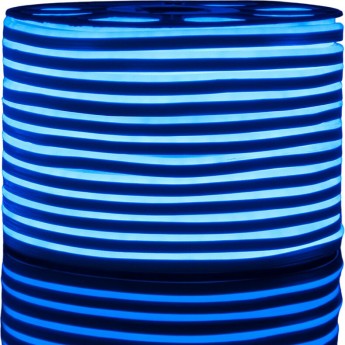 Светодиодный гибкий неон ELEKTROSTANDARD 220V 9,6W 120LED 2835 односторонний синий 50 м