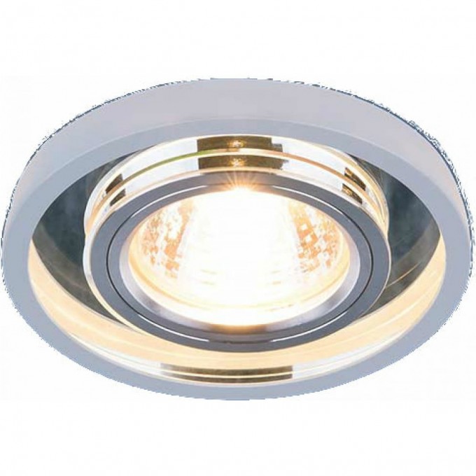 Точечный светильник ELEKTROSTANDARD 7021 MR16 SL/WH с LED подсветкой, зеркальный/белый a036742 Точечный светильник ELEKTROSTANDARD 7021 MR16 SL/WH с LED подсветкой, зеркальный/белый a036742