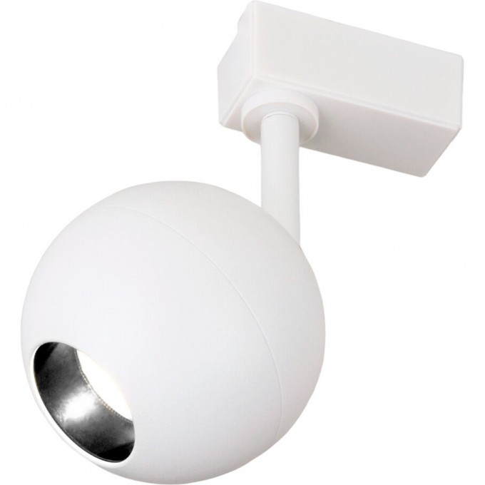 Трековый светодиодный светильник для однофазного шинопровода ELEKTROSTANDARD BALL 12W 4200K LTB77 белый a053742 Трековый светодиодный светильник для однофазного шинопровода ELEKTROSTANDARD BALL 12W 4200K LTB77 белый a053742