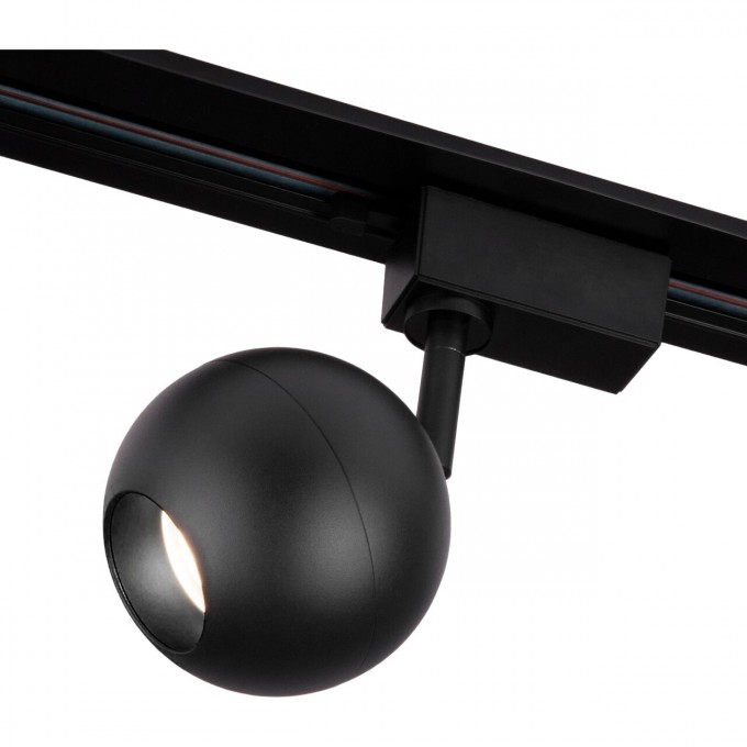 Трековый светодиодный светильник для однофазного шинопровода ELEKTROSTANDARD BALL 12W 4200K LTB77 черный a053743 Трековый светодиодный светильник для однофазного шинопровода ELEKTROSTANDARD BALL 12W 4200K LTB77 черный a053743
