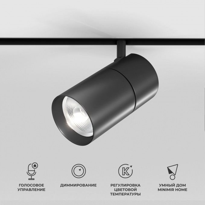 Умный трековый светильник ELEKTROSTANDARD SLIM MAGNETIC 20W 2700-6500K Dim R03 (черный) a066589 Умный трековый светильник ELEKTROSTANDARD SLIM MAGNETIC 20W 2700-6500K Dim R03 (черный) a066589