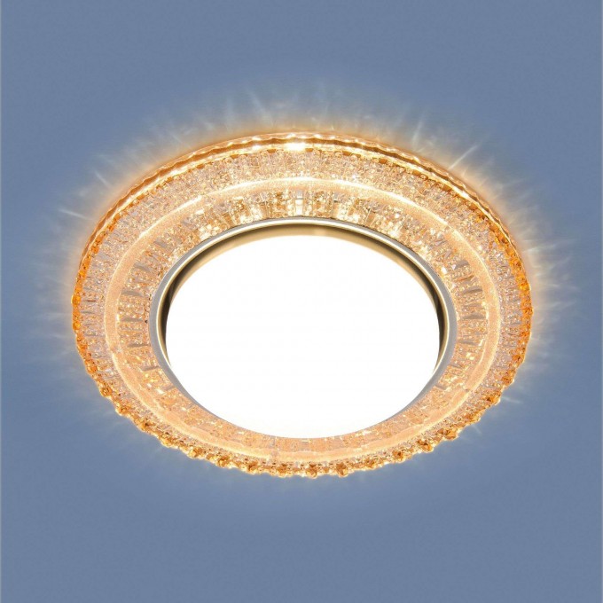 Встраиваемый точечный светильник ELEKTROSTANDARD 3028 GX53 GC с LED подсветкой, тонированный a043161 Встраиваемый точечный светильник ELEKTROSTANDARD 3028 GX53 GC с LED подсветкой, тонированный a043161